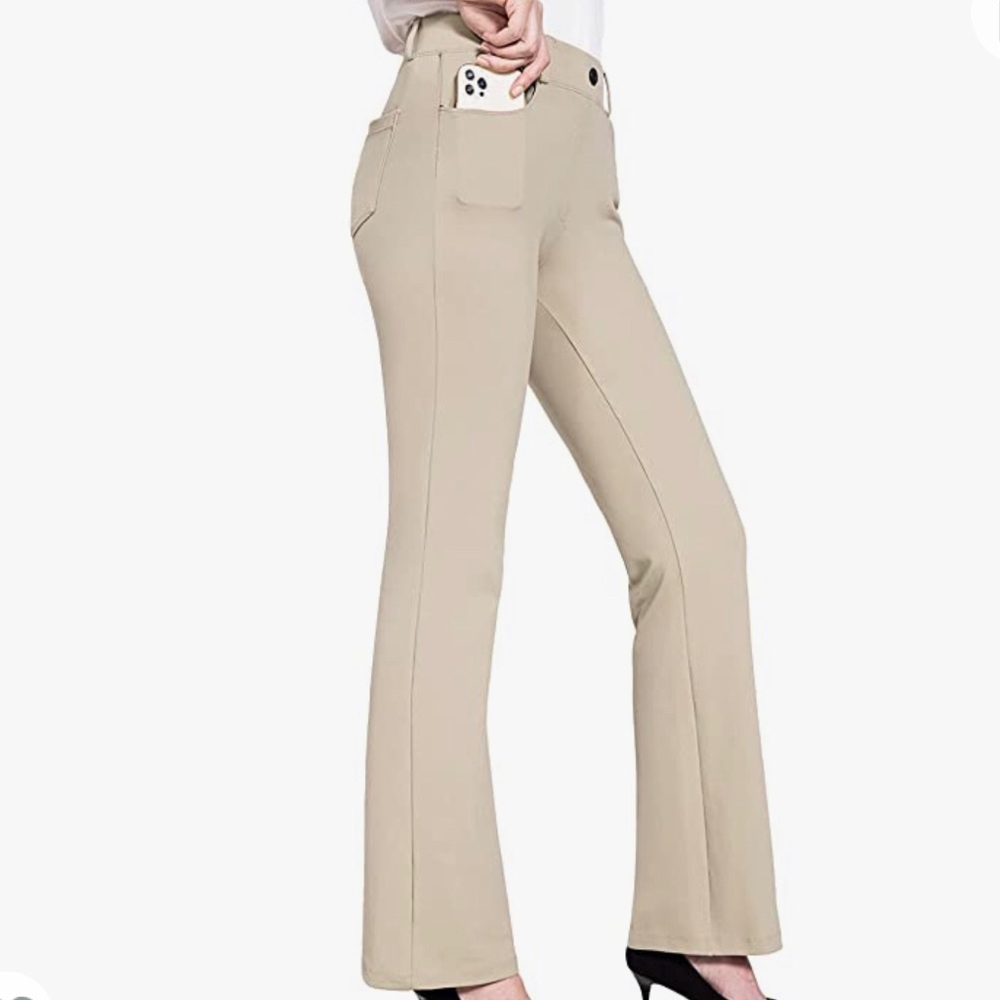 BALEAF Women's Yoga Dress Pants Stretchy Work Pants - Size XL